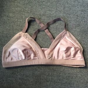 Mauve Pink VPL Tani Designer Sports Bra Bralette